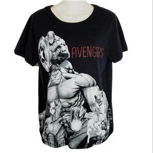 Marvel Avengers Top Plus Size XXL Short Sleeve Tee Shirt